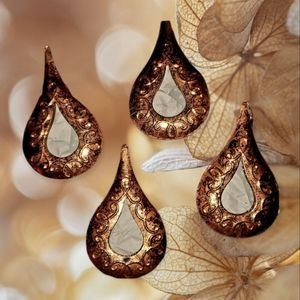 Metal Copper Leaf Ornaments